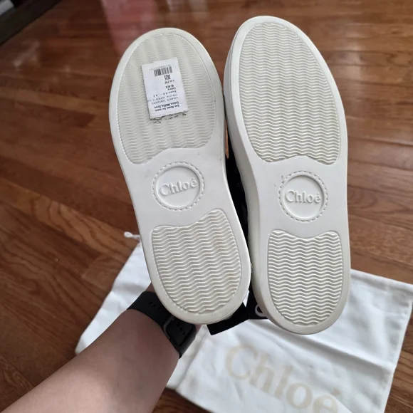 Chloe Black and White Women's Sneakers